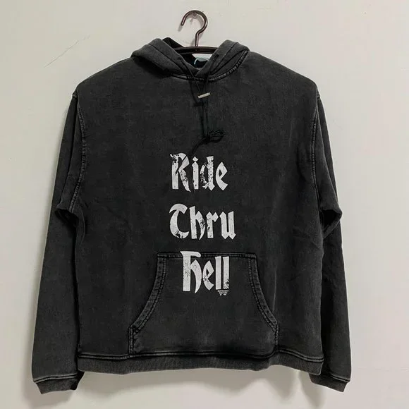 represent vintage black hoodie